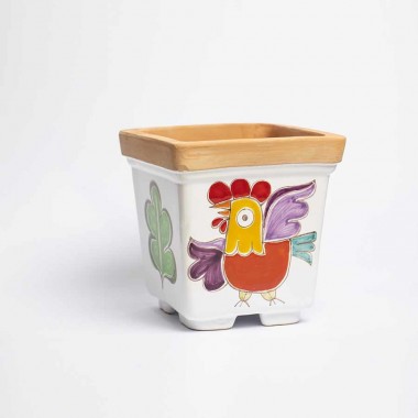Vaso Porta Pianta Folk gallo VSPQGL Vaso Porta Pianta Folk gallo VSPQGL